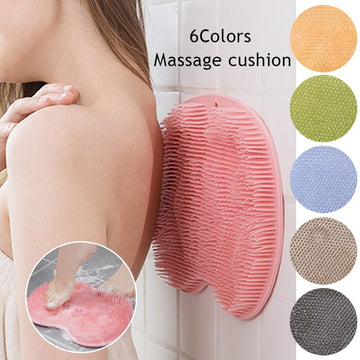 Silicone Bath Mat with Foot Scrubber