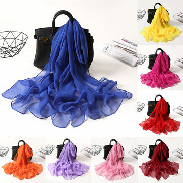 Women's Soft Chiffon Sheer Wrap Scarf