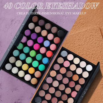 40 Color Matte & Shimmer Eyeshadow Palette