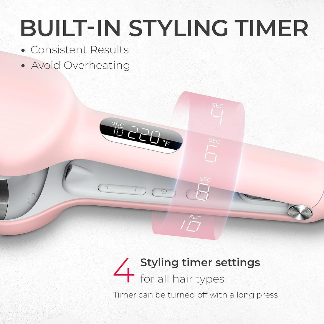 Deep Wave Hair Crimper Curling Iron